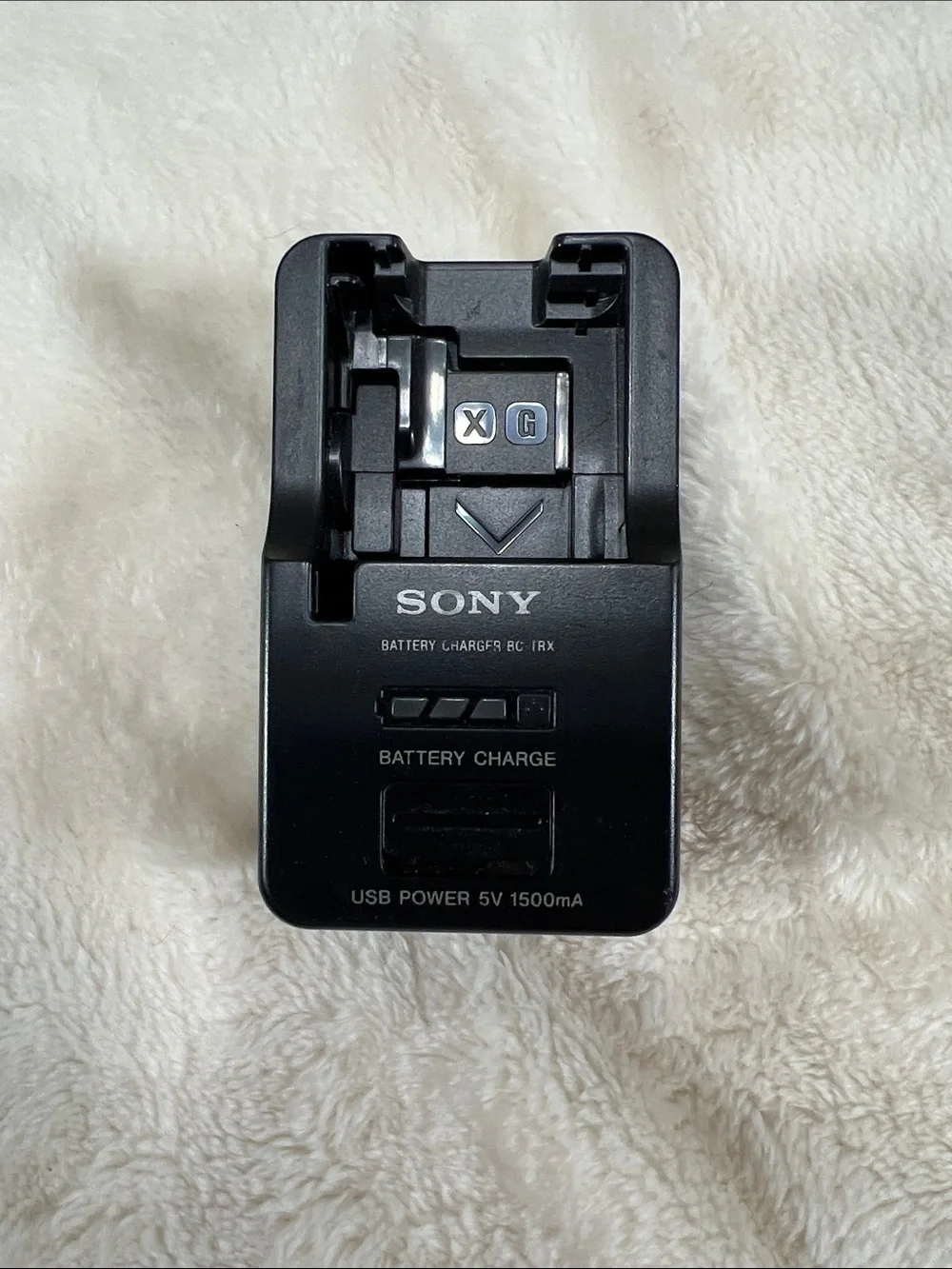 Sony Black Battery Charger BC-TRX USB Power